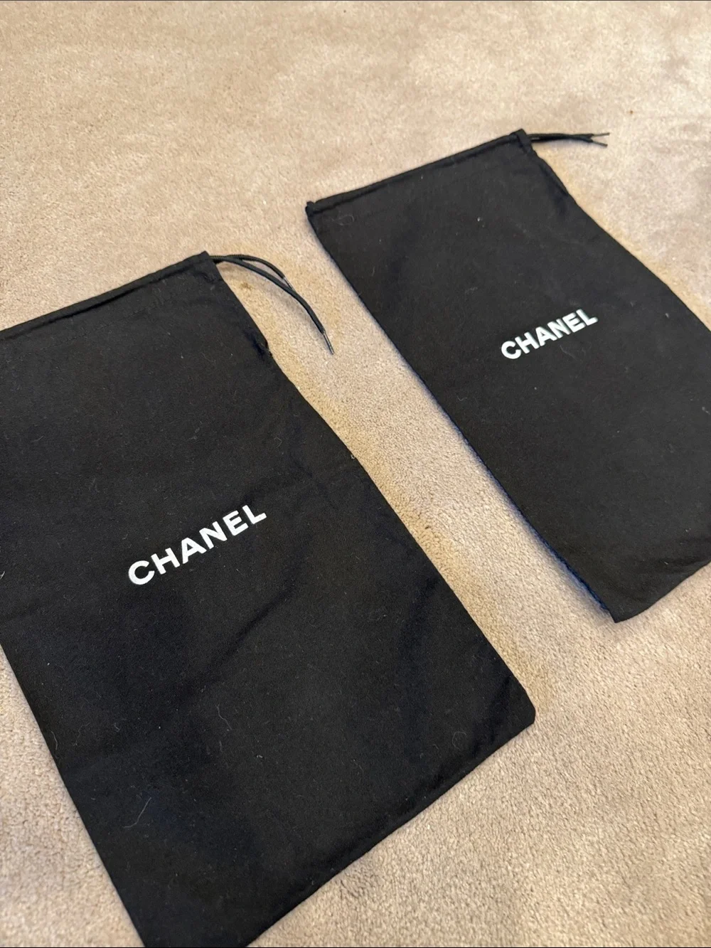 CHANEL Black dustbags